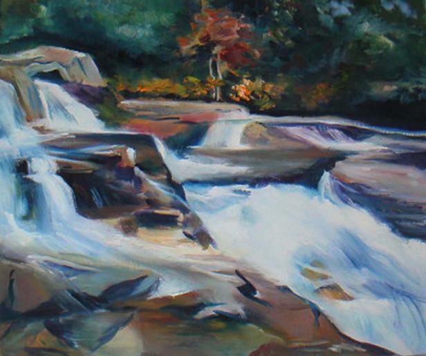 cascade - Mary-Claude  Roy - Click to enlarge