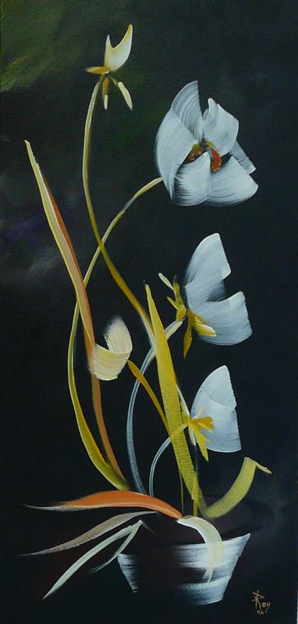 fleurs  blanches - Mary-Claude  Roy
