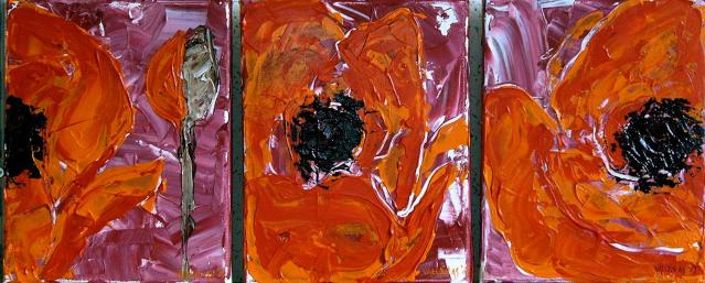 3 petits coquelicots - Anne-Sophie Valepin - Click to enlarge