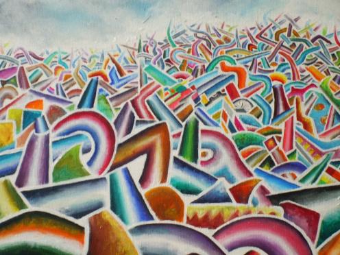 Reichian colour-drumming (detail) - Chris Waller
