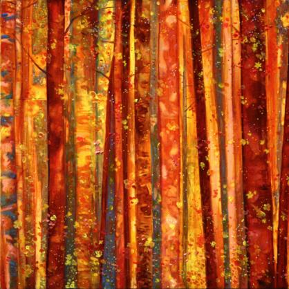 Bouleaux soleil d'automne - Olivier Geffard