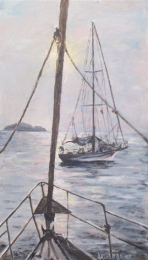 Crepuscule en mer - Marie Noëlle Archambault
