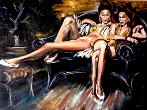 Canapé bleu - Jean-Marc Tudury