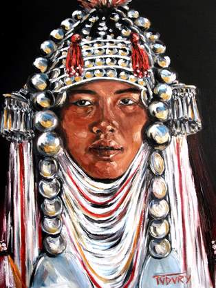 Jeune fille Akha - Jean-Marc Tudury