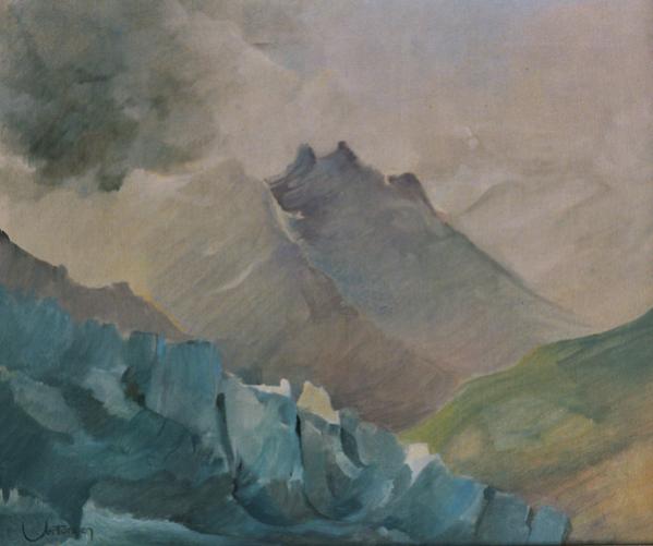 Vue du glacier du Tour - Jean Claude Vertongen - Cliquer pour afficher en grand