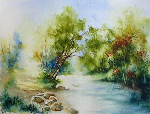 Chemin au bord de l'eau - Abby
