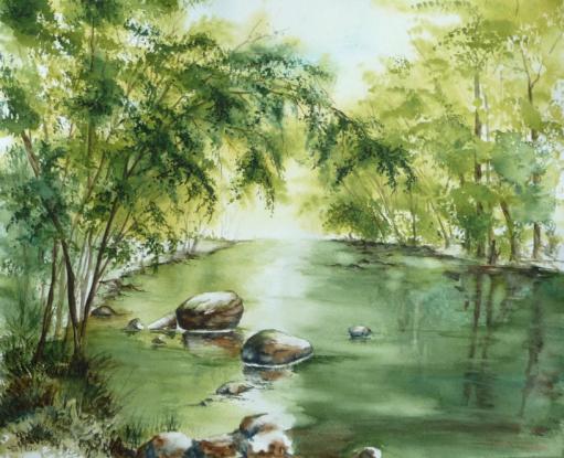 Rivière en été - Abby