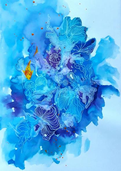 Encre bleue - Abby