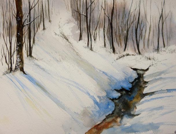 Neige en sous-bois - Abby - Click to enlarge