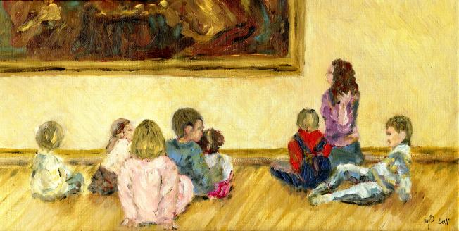 Au musée - Martine Papanicola - Cliquer pour afficher en grand