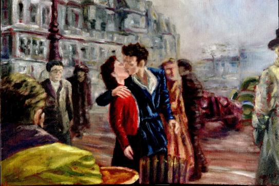 Baiser sur la place - Martine Papanicola