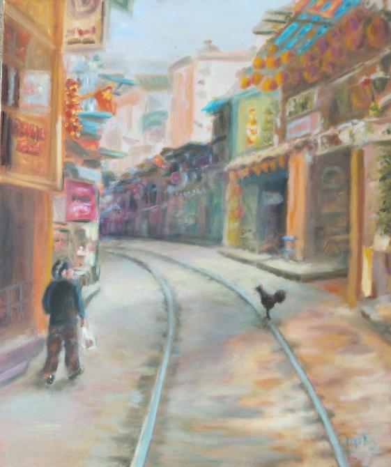 Juste avant le train - Martine Papanicola
