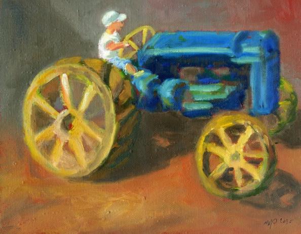 Mon beau tracteur - Martine Papanicola - Cliquer pour afficher en grand