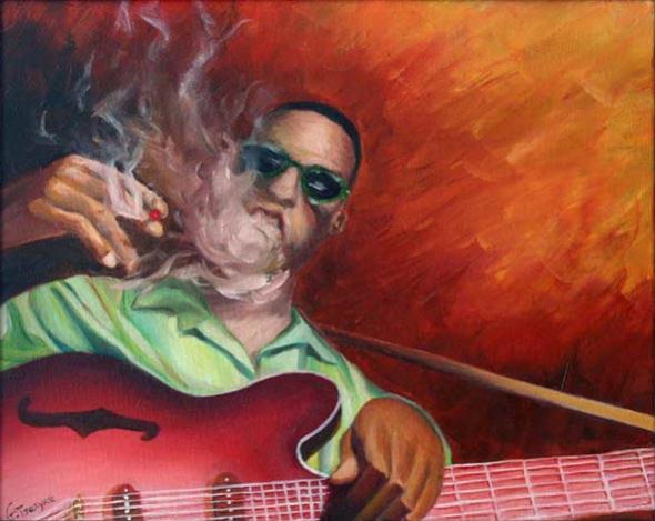 Guitariste fumeux - Guillaume Tarayre - Click to enlarge