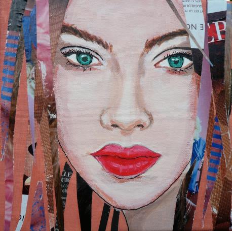 portrait + collage - Marjorie Corbran