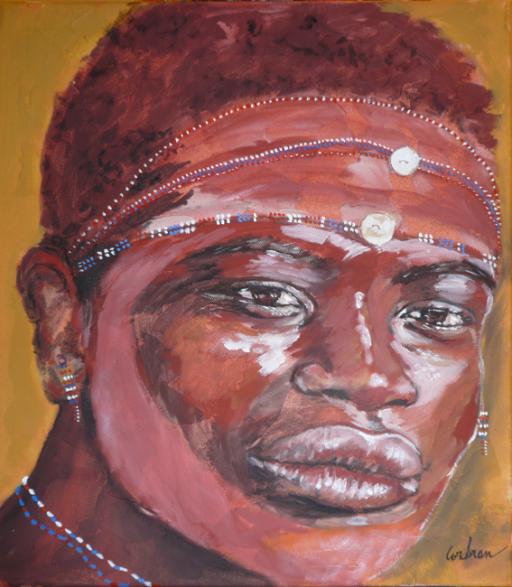 Portrait aux colliers - Marjorie Corbran