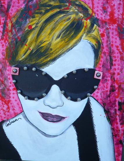 Portrait en rose - Marjorie Corbran