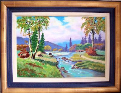 Paysage : Cours d'eau - Nicole Pin