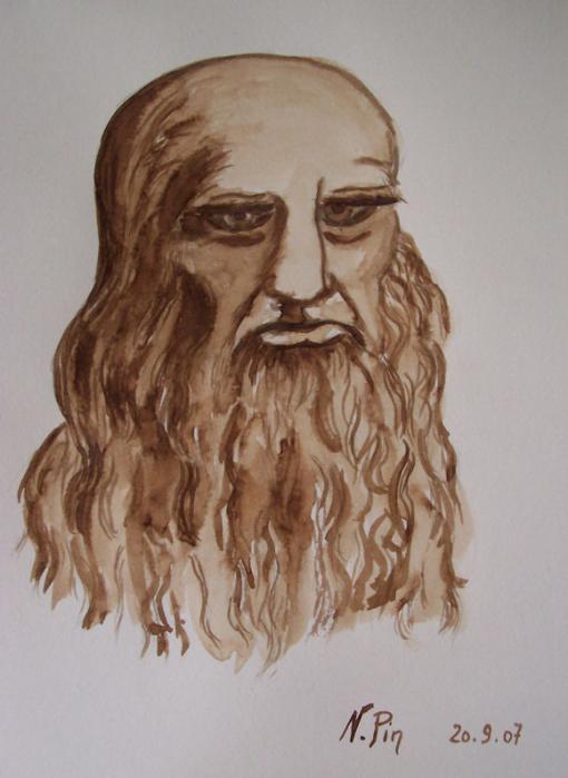 Portrait : Léonard de VINCI - Nicole Pin