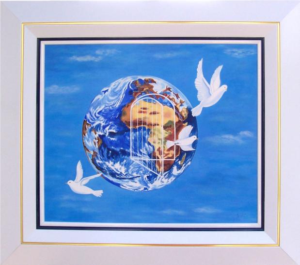 La terre : Liberté et Paix - Nicole Pin - Cliquer pour afficher en grand