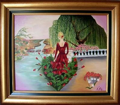 Paysage : Parfum de roses rouges - Nicole Pin