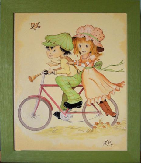 Enfant : Promenade à vélo - Nicole Pin