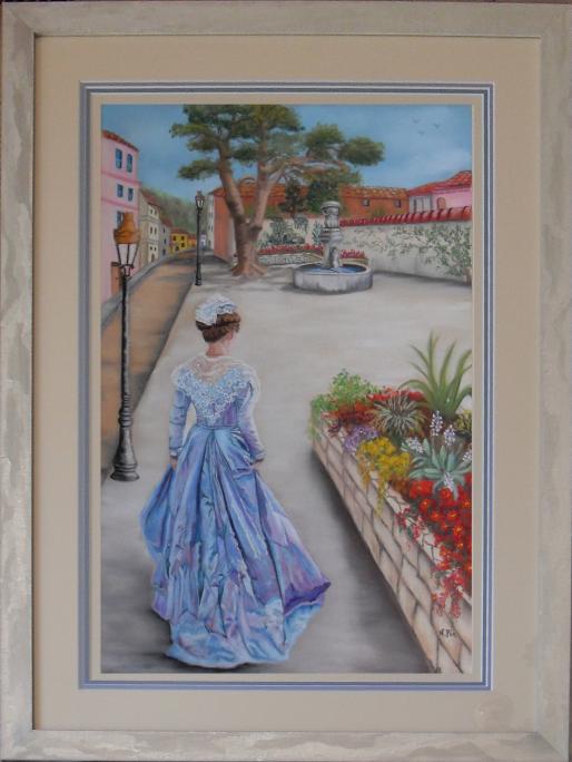 Promenade dans le village - Nicole Pin