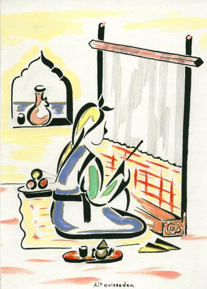 Tissage traditionel - Mohamed Ait ben ouissaaden