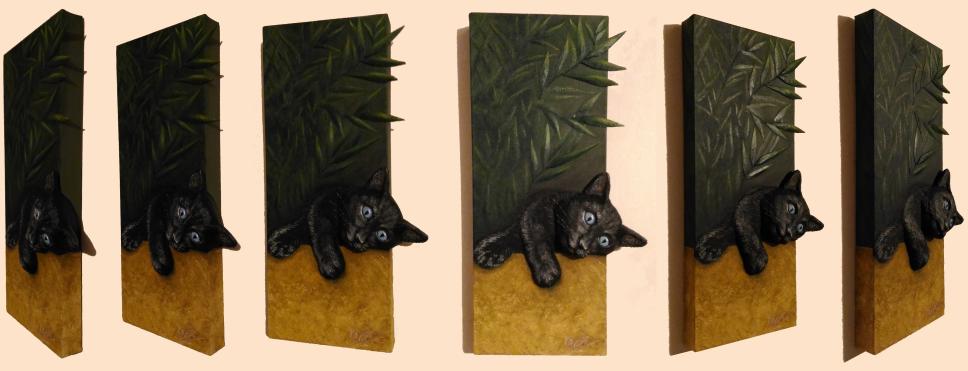 kate's black cat is back en 6 vues - Alain Peyrard - Cliquer pour afficher en grand