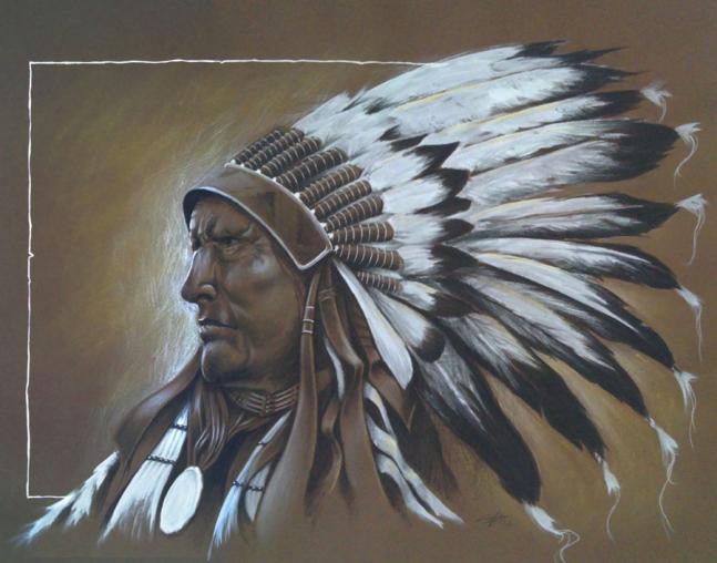 Coiffe sioux - Alexandre Chaigne - Cliquer pour afficher en grand