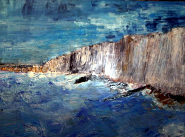 les falaises 2 - Roselyne Halluin - Cliquer pour afficher en grand