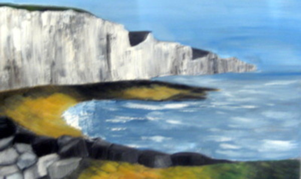 Les falaises d'Ault (80) - Roselyne Halluin - Cliquer pour afficher en grand