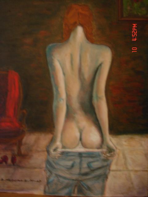 Jeune fille aux tresses - Raoudha Ben Mlouka Kochbati