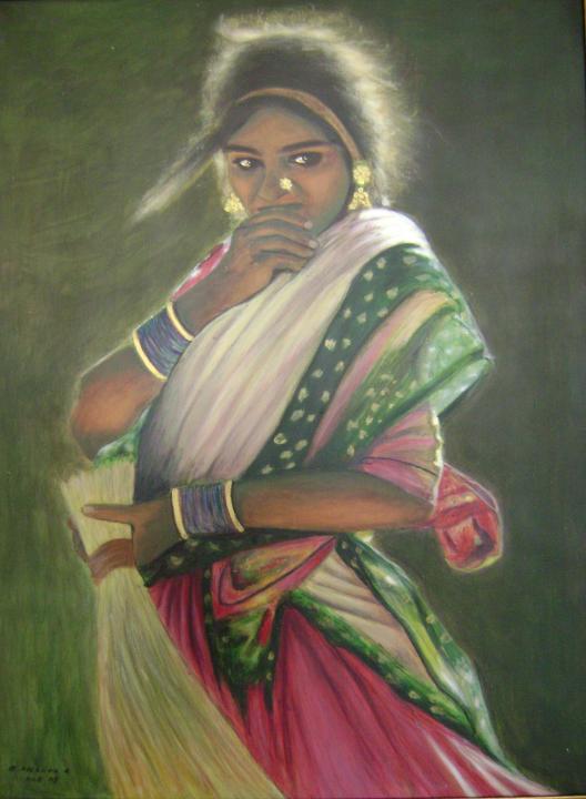 Jeune fille aux bracelets - Raoudha Ben Mlouka Kochbati