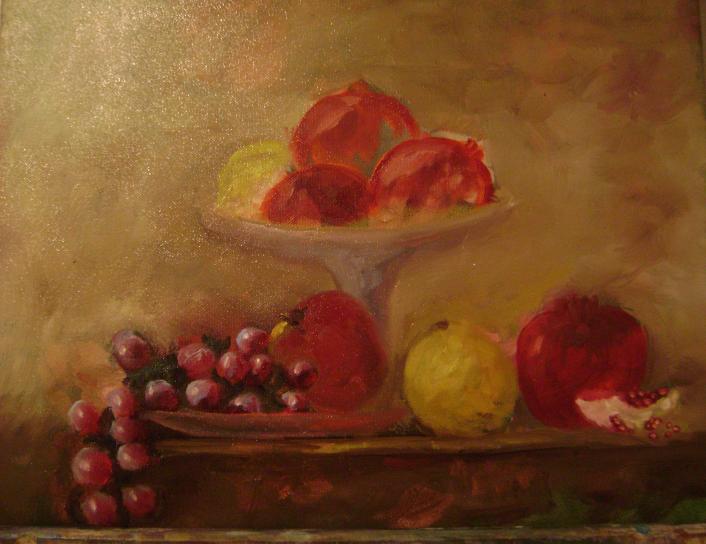 Raisins et grenades - Raoudha Ben Mlouka Kochbati - Click to enlarge