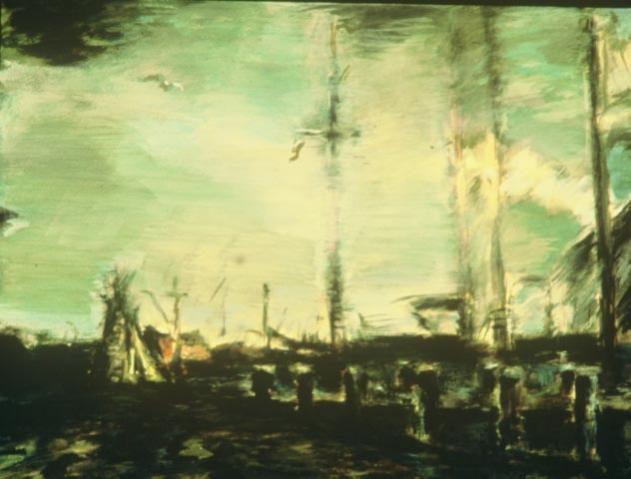 A Friesland harbor - Boris Sheynes - Click to enlarge