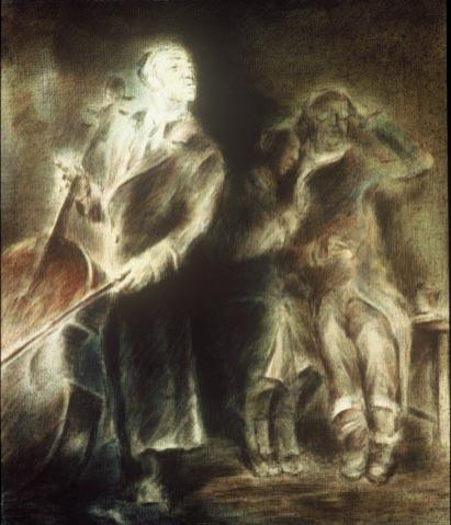 Michoels with my parents (an allegory) - Boris Sheynes