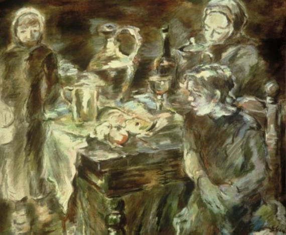 A Jewish Sabbath dinner - Boris Sheynes