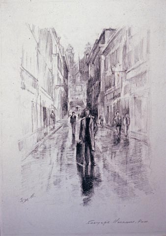 The Artist in Rome (self portrait) - Boris Sheynes