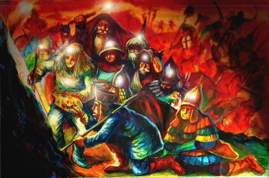 A Scene from a Cartoon story 2 - Ivan Serbezov