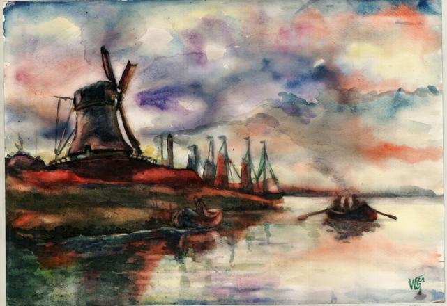 Summer Landscape In Holland - Ivan Serbezov - Cliquer pour afficher en grand