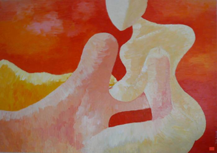 Relation dans les dunes - Tien - Cliquer pour afficher en grand