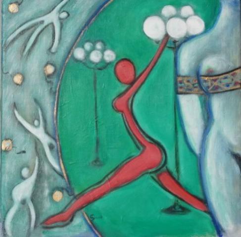 Femme Orange - Mario Siano