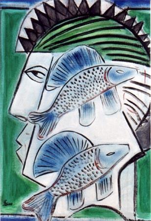Masque aux Poissons - Mario Siano