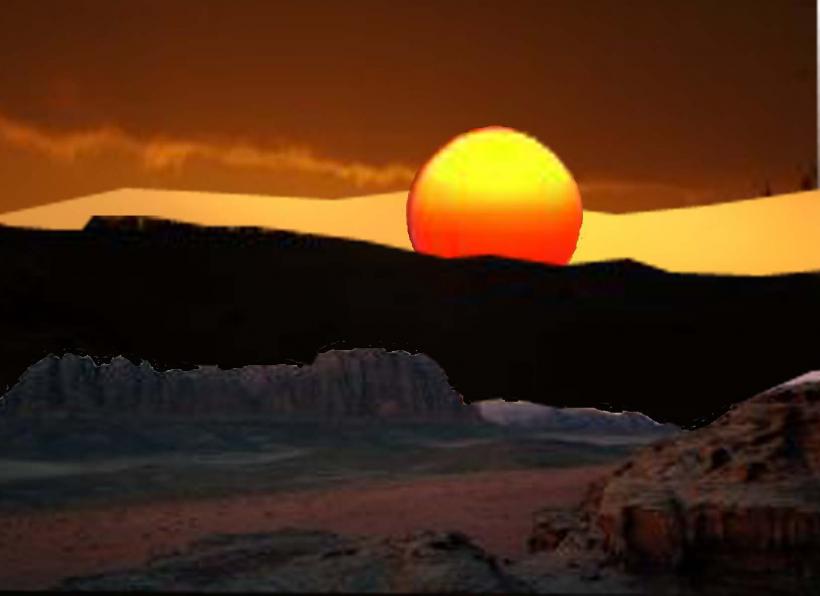 Desert Sunset - Michael Chatman - Click to enlarge