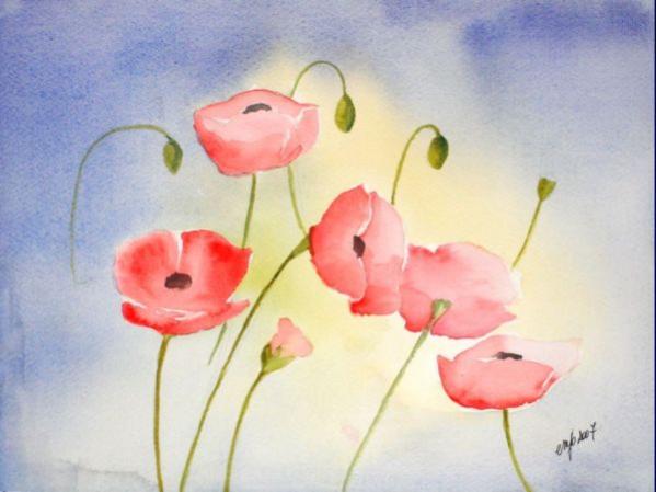 coquelicots - Jocelyne Dumont - Click to enlarge
