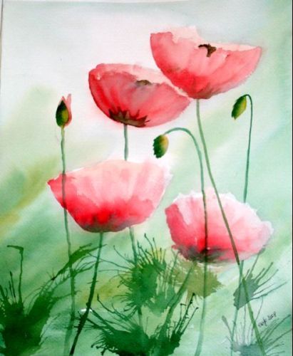 coquelicots 2 - Jocelyne Dumont