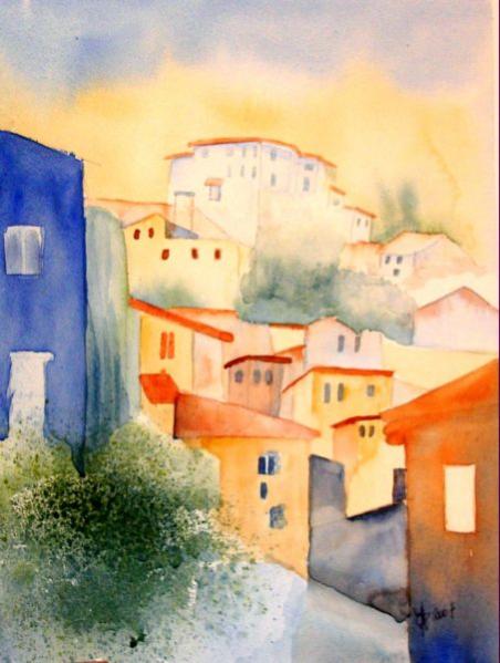 Village italien - Jocelyne Dumont