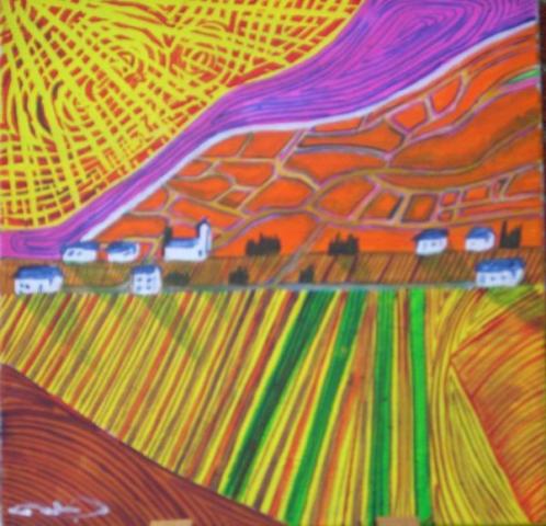 Paysage ensoleillé - Patrick Mahieu