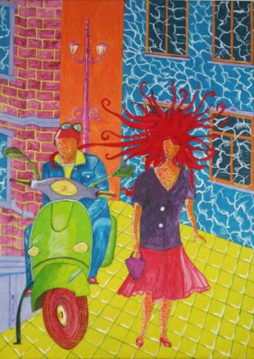 Rencontre sur la place jaune - Patrick Mahieu